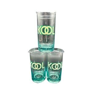 Thermo-Serv Kool Cigarettes Tumblers Teal New Vintage Set of 3 Insulated